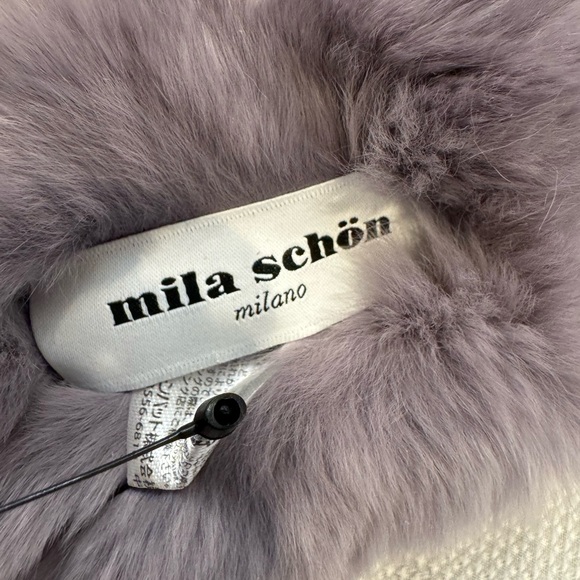 NWOT Mila Schon Gray Fur Headband